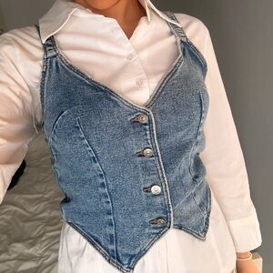 H&M Blue Denim Women's Vest